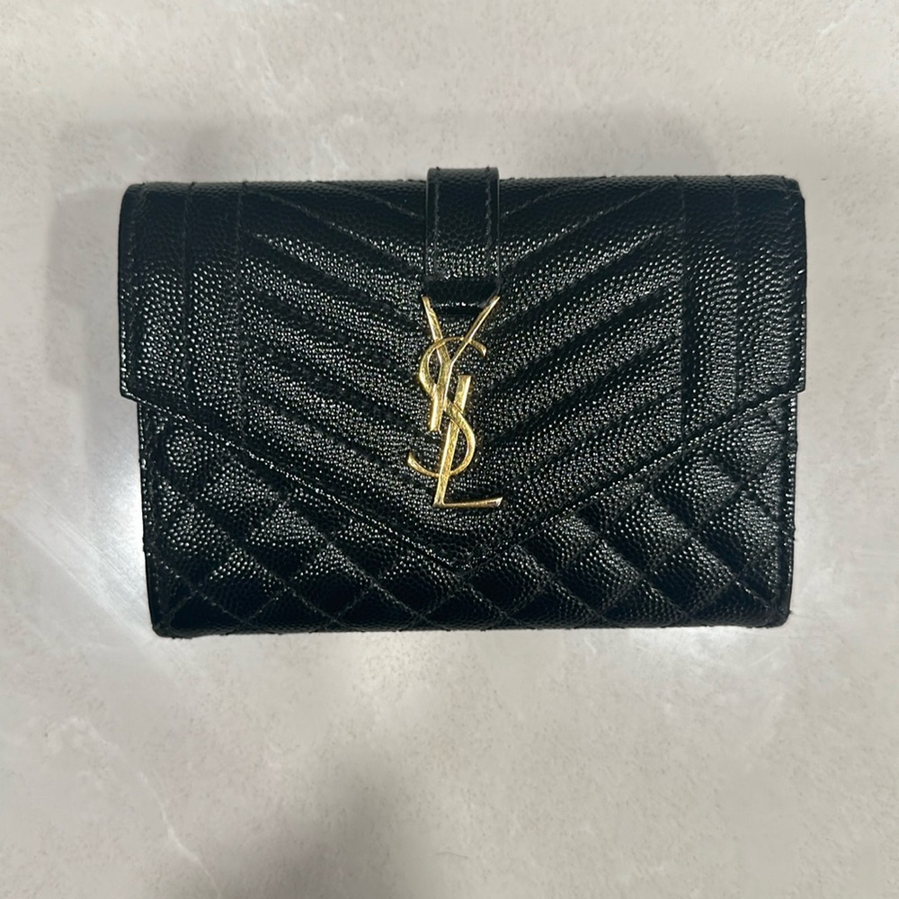 Saint Laurent Cassandre Matelassé Small Envelope wallet